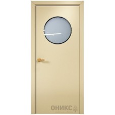 Межкомнатная дверь Оникс Сфера эмаль RAL 1015 по МДФ со стеклом