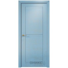 Межкомнатная дверь Оникс Тектон 3 Голубая эмаль патина золото