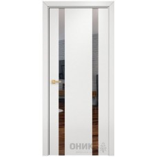 Межкомнатная дверь Оникс Верона 2 CPL белый с зеркалом