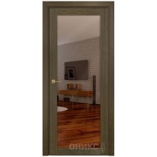 Межкомнатная дверь Оникс Сорбонна Олива с зеркалом