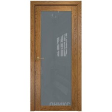 Межкомнатная дверь Оникс Сорбонна Дуб золотистый со стеклом