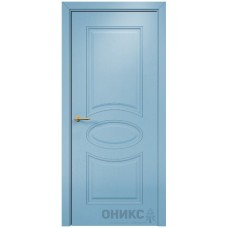 Межкомнатная дверь Оникс Эллипс Эмаль голубая МДФ