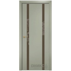 Межкомнатная дверь Оникс Престиж 2 Эмаль 7038 по МДФ со стеклом