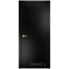 Межкомнатная дверь Оникс Шпон Эмаль черная по ясеню