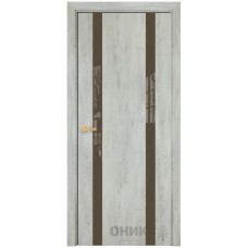 Межкомнатная дверь Оникс Верона 2 CPL лофт со стеклом