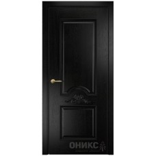 Межкомнатная дверь Оникс Византия Эмаль черная по ясеню