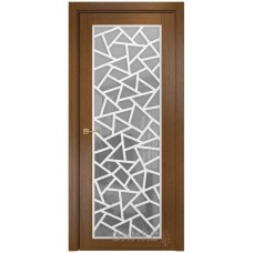 Межкомнатная дверь Оникс Сорбонна Орех решетка со стеклом