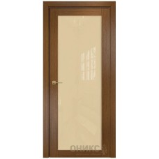 Межкомнатная дверь Оникс Сорбонна Орех со стеклом