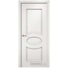 Межкомнатная дверь Оникс Эллипс Эмаль белая МДФ