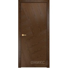 Межкомнатная дверь Оникс Авангард Орех тангентальный шпон №4