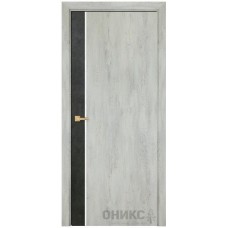 Межкомнатная дверь Оникс Duo бетон тёмный_ CPL лофт со стеклом