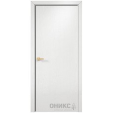 Межкомнатная дверь Оникс Шпон Эмаль белая по ясеню