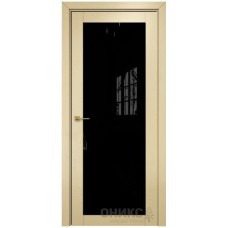 Межкомнатная дверь Оникс Сорбонна эмаль RAL 1015 по ясеню со стеклом