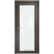 Межкомнатная дверь Оникс Сорбонна Серый дуб со стеклом