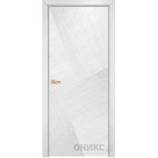 Межкомнатная дверь Оникс Авангард Патина серебро шпон №3