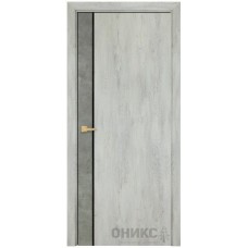Межкомнатная дверь Оникс Duo бетон светлый / CPL лофт со стеклом