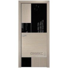 Межкомнатная дверь Оникс New York Мокко со стеклом