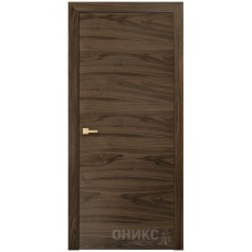 Межкомнатная дверь Оникс Шпон горизонтальный Американский орех