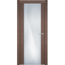 Межкомнатная дверь Status Futura 331, Дуб Капучино, стекло Триплекс 8 мм с вертикальной гравировкой