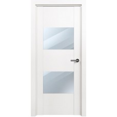 Межкомнатная дверь Status Versia 221, Белый лёд, стекло Зеркало