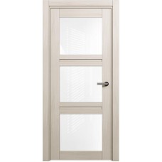 Межкомнатная дверь Status Elegant 146, Ясень, стекло Триплекс белый