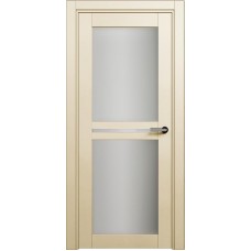 Межкомнатная дверь Status Elegant 143, Слоновая кость, стекло Сатинато белое