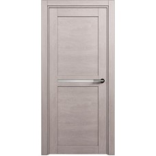 Межкомнатная дверь Status Elegant 142, Дуб Серый, стекло Сатинато белое