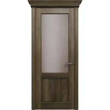 Межкомнатная дверь Status Classic 521, Винтаж, стекло Сатинато бронза