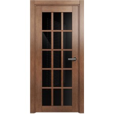 Межкомнатная дверь Status Optima 124, Анегри, стекло Триплекс черный