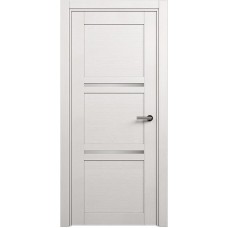 Межкомнатная дверь Status Elegant 145, Дуб Белый, стекло Сатинато белое