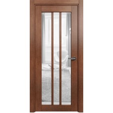 Межкомнатная дверь Status Optima 136, Анегри, стекло Сатинато прозрачное