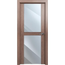 Межкомнатная дверь Status Trend 422, Дуб Капучино, стекло Зеркало