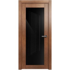 Межкомнатная дверь Status Optima 125, Анегри, стекло Триплекс черный