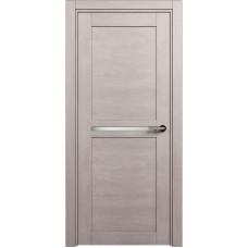 Межкомнатная дверь Status Elegant 142, Дуб Серый, стекло Канны