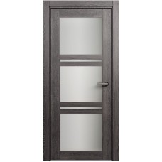 Межкомнатная дверь Status Elegant 147, Дуб Патина, стекло Сатинато белое