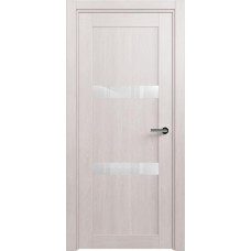 Межкомнатная дверь Status Estetica 832, Дуб Белый, стекло Глосс белое