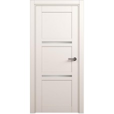 Межкомнатная дверь Status Elegant 145, Белый Жемчуг, стекло Сатинато белое