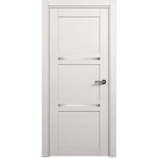 Межкомнатная дверь Status Elegant 145, Дуб Белый, стекло Канны
