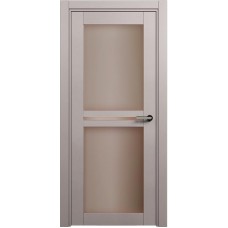 Межкомнатная дверь Status Elegant 143, Грей, стекло Сатинато бронза