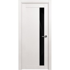 Межкомнатная дверь Status Estetica 821, Белый Жемчуг, стекло Глосс черное