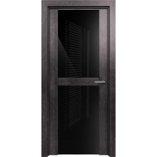 Межкомнатная дверь Status Trend 422, Венге Пепельный, стекло Лакобель черное