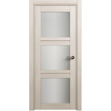 Межкомнатная дверь Status Elegant 146, Ясень, стекло Сатинато белое