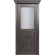 Межкомнатная дверь Status Classic 532, Дуб Патина, стекло Сатинато белое матовое
