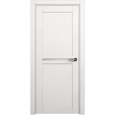 Межкомнатная дверь Status Elegant 142, Дуб Белый, стекло Сатинато белое