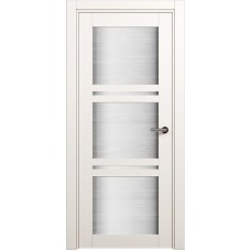 Межкомнатная дверь Status Elegant 147, Белый лёд, стекло Канны