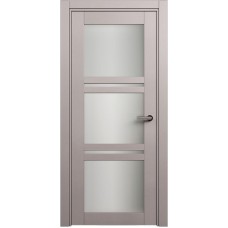Межкомнатная дверь Status Elegant 147, Грей, стекло Сатинато белое