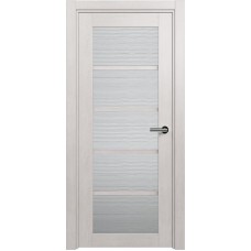 Межкомнатная дверь Status Optima 122, Дуб Белый, стекло Канны