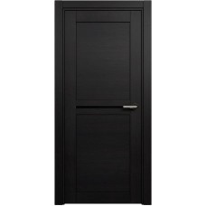 Межкомнатная дверь Status Elegant 142, Дуб Чёрный, стекло Триплекс черный