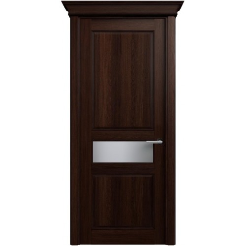 Межкомнатная дверь Status Classic 534, Орех, стекло Сатинато белое матовое