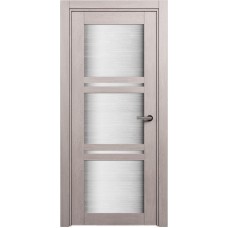 Межкомнатная дверь Status Elegant 147, Дуб Серый, стекло Канны
